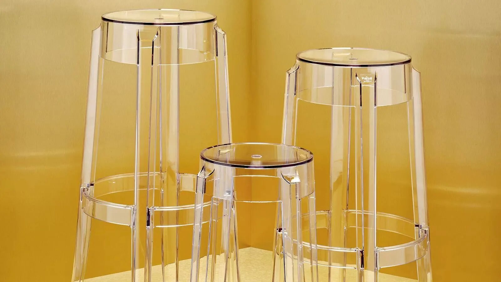 Charles Ghost Stool by Kartell Furniture Stool Charles Ghost Stool by Kartell Furniture Stool